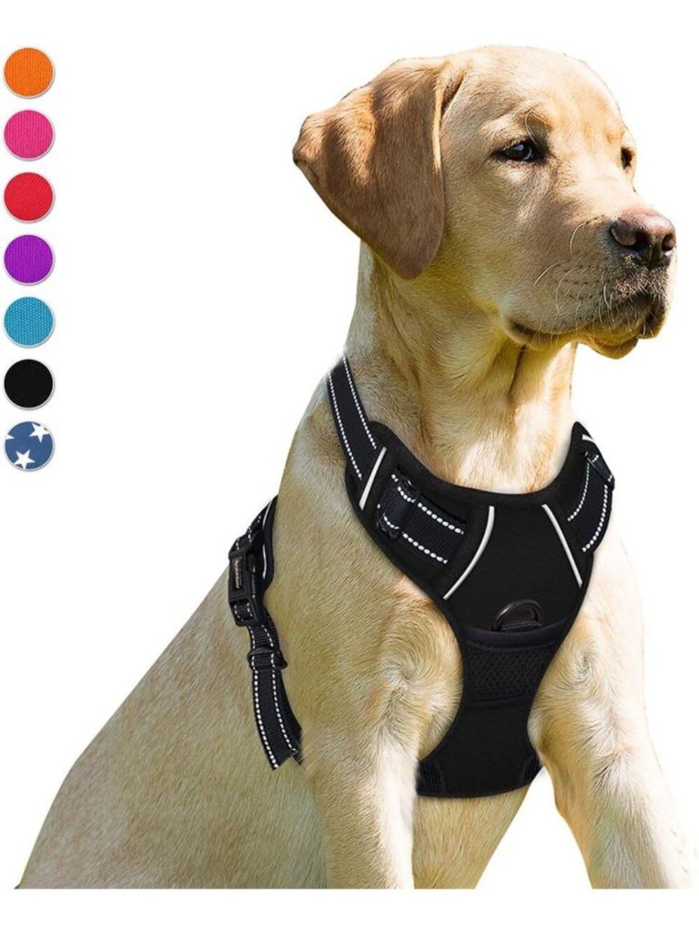 Heavy Duty No Pull Dog Harness with Front Clip, Reflective, Easy Control Handle